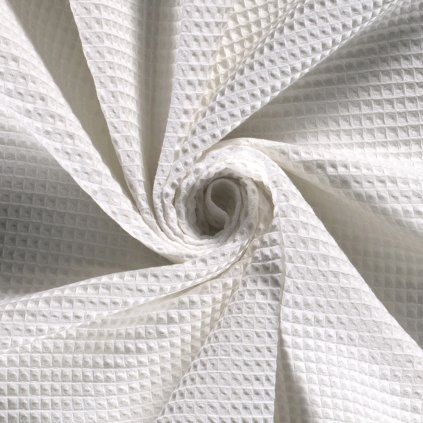 Organikus Waffle pamut - Fehér