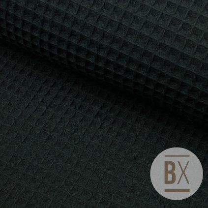 624 4 bavlna vafla organic cierna