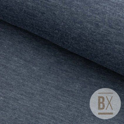 6294 5 teplakovina pocesana modra jeans melir