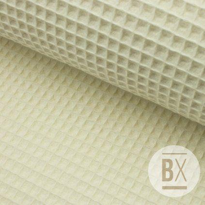 Organikus Waffle pamut - Vajszínű