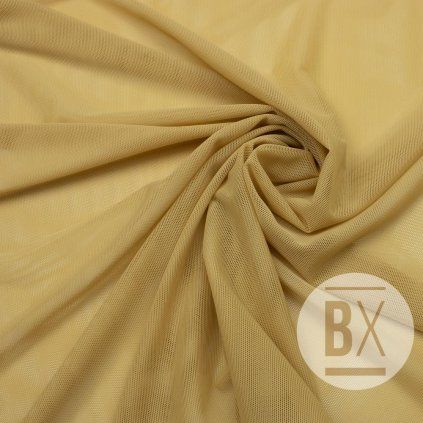 Elasztikus tüll - Barna camel