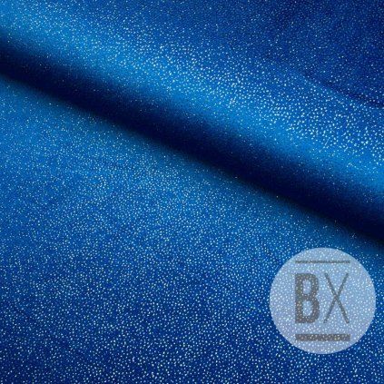 Velúr Bársony Glitter - királykék