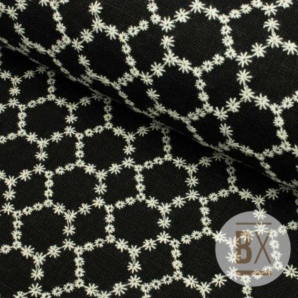 Len Elle hímzés - Fekete