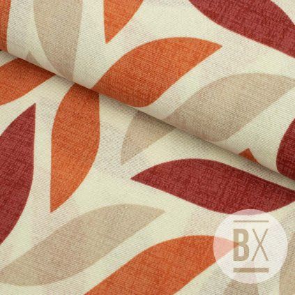 0402273 Španielska Loneta - Terra Leaves Pattern