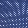165975 5 bavlna vzorovana biele bodky 3 mm na modrom
