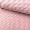 Organikus Waffle pamut - Rózsaszín mályva világos