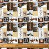 172379 2 bavlna digital vianoce patchwork hnedy