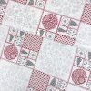 243149 bavlna vianoce patchwork bordovo strieborna