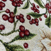 243176 3 gobelin vianoce lurex zlaty ruze a bobule