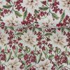243176 1 gobelin vianoce lurex zlaty ruze a bobule