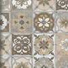 273212 2 bavlna sarah digital 200g kvety patchwork hneda
