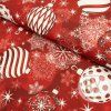 5265 3 spanielska loneta christmas balls dark red