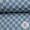 8004 1 riflovina vzor kvietok vysivany modra denim