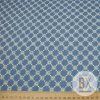 8004 2 riflovina vzor kvietok vysivany modra denim