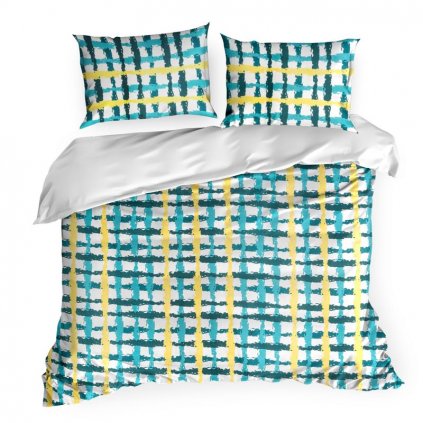 69118 bavlnene postelne pradlo design91 ida 01 220x200 cm 2 ks 70x80 cm viacfarebne