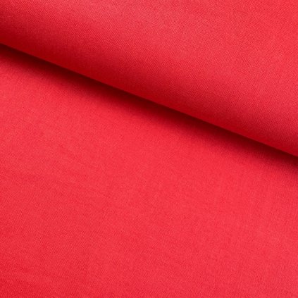 Bavlna jednofarebná - Červená tmavá