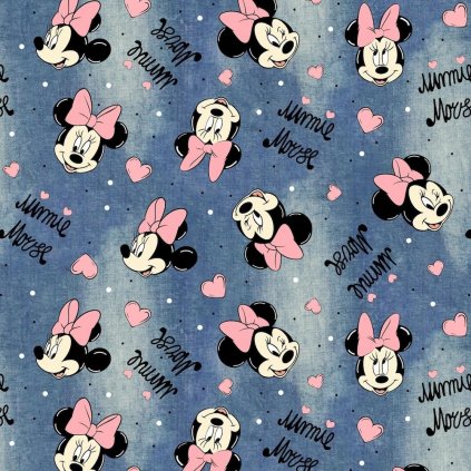 Teplákovina digital - Minnie Mouse jeans