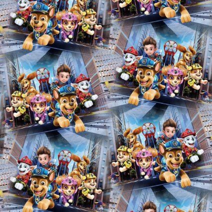 Teplákovina digital - Paw Patrol Team - Sivá