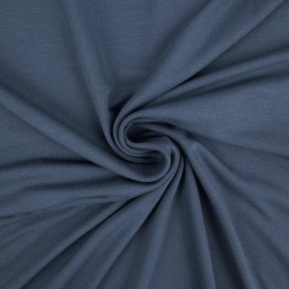 Bambusový úplet - Modrá denim