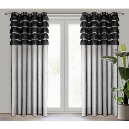 310816 zaclona aura 140 x 250 cm cierna