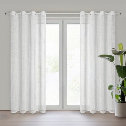 311482 zaclona neli 140 x 250 cm biela