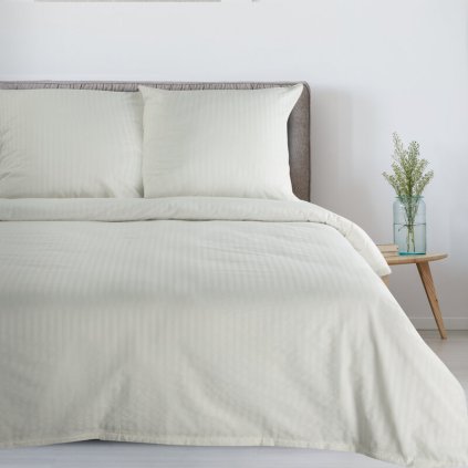 POSTEĽNÁ SÚPRAVA PASY 160X200 CM, VANKÚŠ 70X80 CM/2KS KRÉMOVÁ