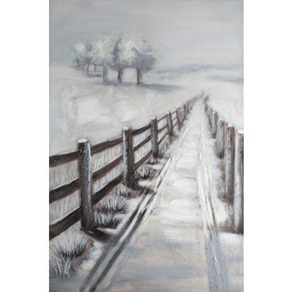 OBRAZ 653 80X120CM SIVÝ