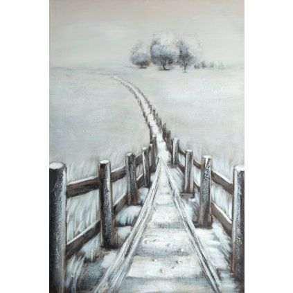 OBRAZ 653 80X120CM SIVÝ