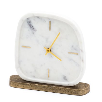 DEKORATÍVNE HODINY 107303 24X5X22CM BIELE