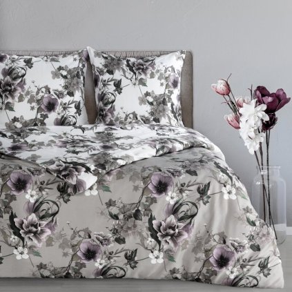 POSTEĽNÁ SÚPRAVA NIKA 54 160X200 CM, VANKÚŠ 70X80 CM/2KS SIVÁ