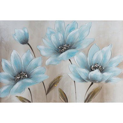 OBRAZ 655 90X60CM SVETLOMODRÝ