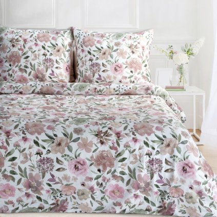 POSTEĽNÁ SÚPRAVA SPRING 57 160X200 CM, VANKÚŠ 70X80 CM/2KS BIELA