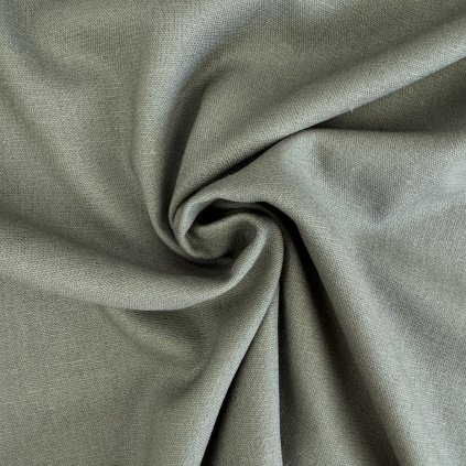 Ľan s lycrou 190g - Zelená khaki