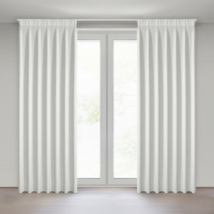 HOTOVÝ ZÁVES MELANIE NA PÁSKE 140X270CM BIELY