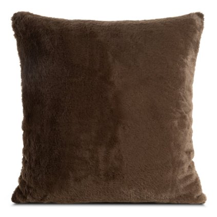 OBLIEČKA NA VANKÚŠ 60X60CM TMAVOHNEDÁ