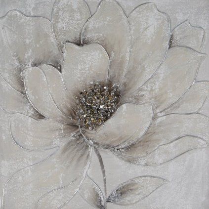 OBRAZ 631 50X50CM SIVÝ