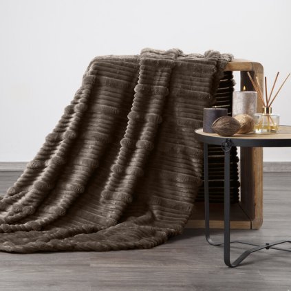 DEKA NINA 220X200CM TMAVOHNEDÁ