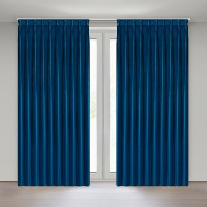 HOTOVÝ ZÁVES MELANIE 125X270CM TMAVOMODRÝ