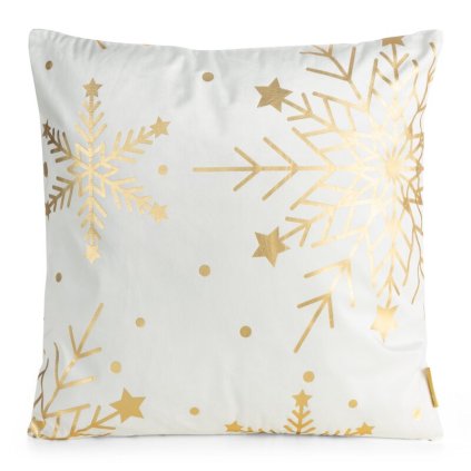 VIANOČNÁ OBLIEČKA NA VANKÚŠ 238D 45X45CM BIELA