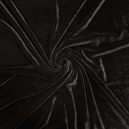 Zamat Velvet Cuba s lycrou - Čierna