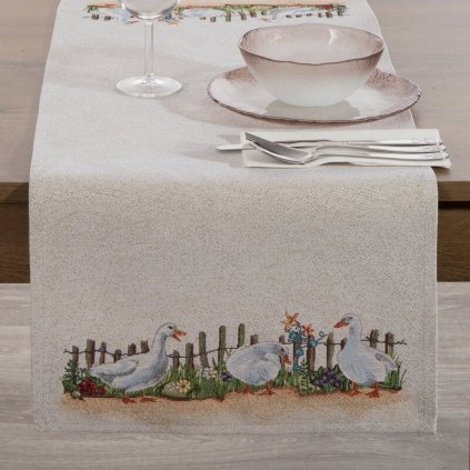 GOBELÍNOVÁ ŠTÓLA 4097 PRÍRODNÁ 40X100CM