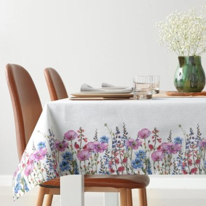 OBRUS RUBY 110X140CM BIELY