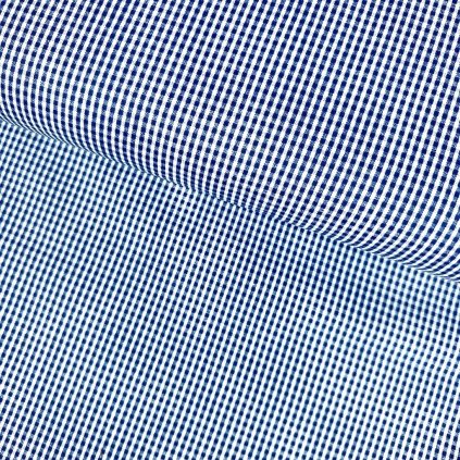 Bavlna vzorovaná - Káro modrá