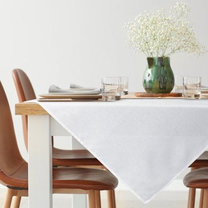 OBRUS KATE 85X85CM BIELY