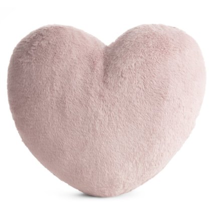 VANKÚŠ HEART 45X45CM PÚDROVÝ