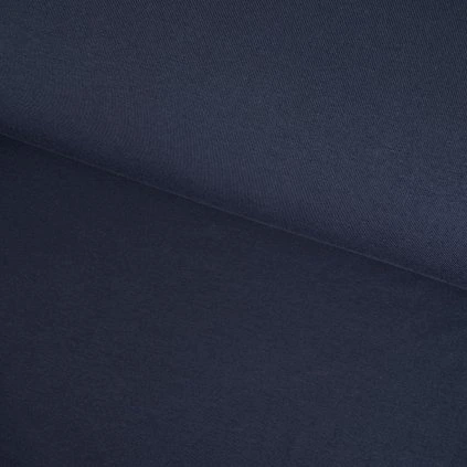 Tričkovina s lycrou Gold - Modrá tmavá