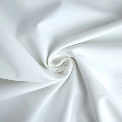 Bavlnený Satén - Biela