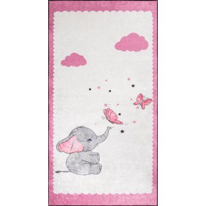 DETSKÝ KOBERČEK 80 X 150 CM RUŽOVÝ