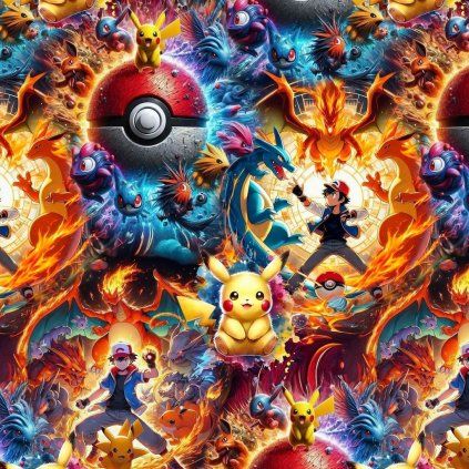 Teplákovina digital - Pokemon Hero