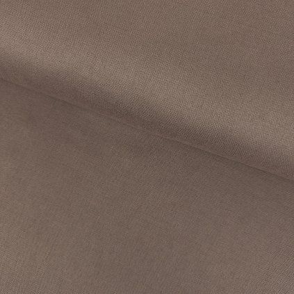 Ľan s viskózou a elastanom - Hnedá cappuccino